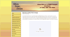 Desktop Screenshot of albionprint.ie